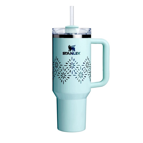 Stanley Stainless Steel 40oz Quencher FlowState Tumbler NWT Seafoam Gloss